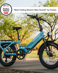 XP4 750 Electric Bike Folding Step-Thru Raindrop Blue