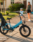 XP4 750 Electric Bike Folding Step-Thru Raindrop Blue