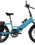 XP4 750 Electric Bike Folding Step-Thru Raindrop Blue