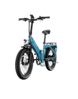 XP4 750 Electric Bike Folding Step-Thru Raindrop Blue