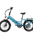 XP4 750 Electric Bike Folding Step-Thru Raindrop Blue