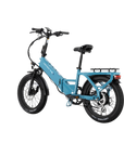 XP4 750 Electric Bike Folding Step-Thru Raindrop Blue