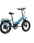 XP4 750 Electric Bike Folding Step-Thru Raindrop Blue