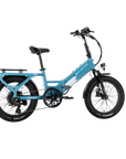 XP4 750 Electric Bike Folding Step-Thru Raindrop Blue