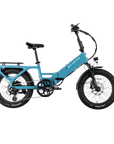 XP4 750 Electric Bike Folding Step-Thru Raindrop Blue