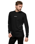 Premium Unisex Crewneck Sweatshirt Soft Fleece Black