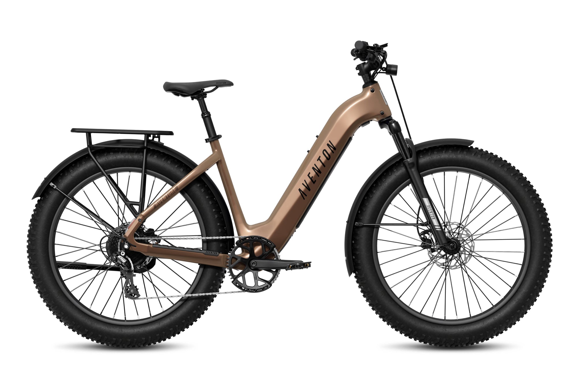 Aventon Aventure 3 Step-Through Fat Tire Electric Bike 750W 65‑Mile