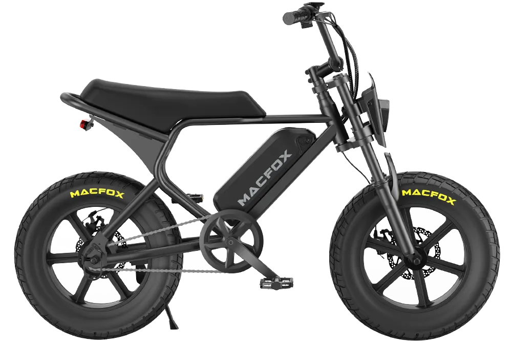 Macfox M16 Black Foldable High-Performance Electric Mountain Bike