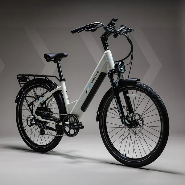 Lectric XPress2 Stratus White Cruiser eBike