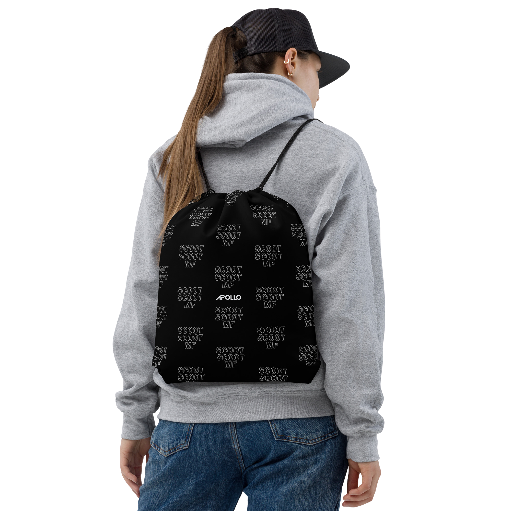 Scoot Scoot MF Drawstring Gym Backpack 15x17 Inch