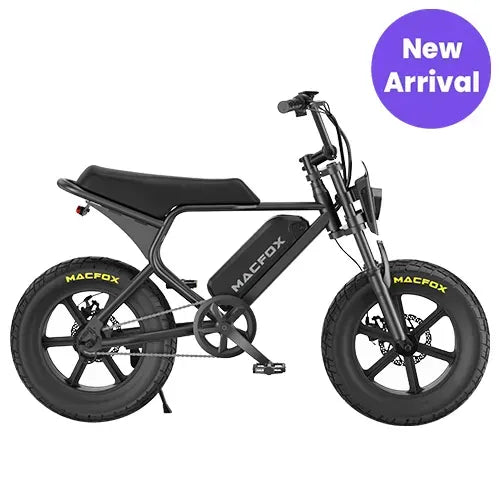 Macfox M16 Black Foldable High-Performance Electric Mountain Bike