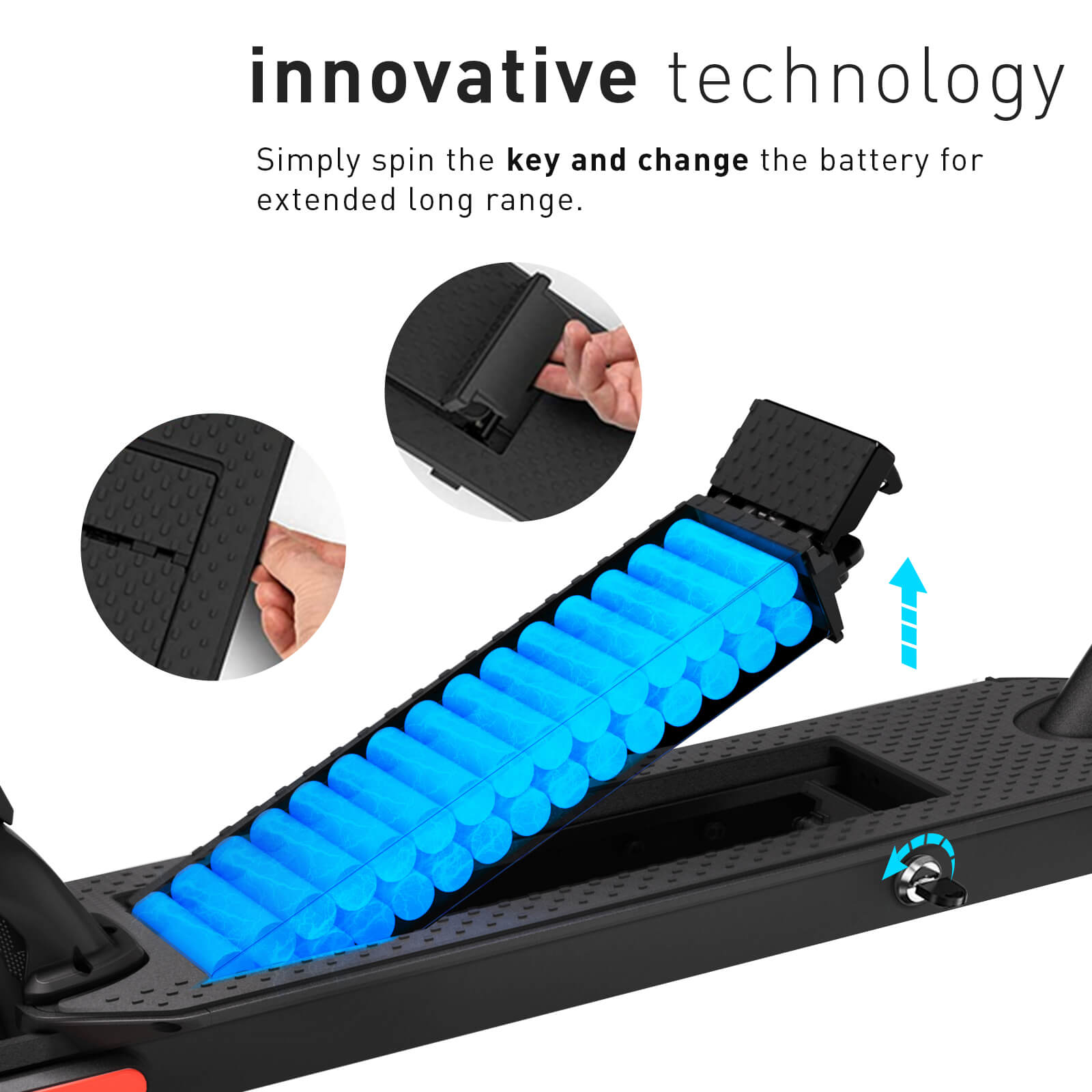 Hiboy S2R Plus Folding Electric Scooter with Removable Battery