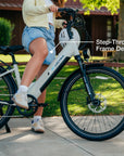 Lectric XPress2 Stratus White Cruiser eBike