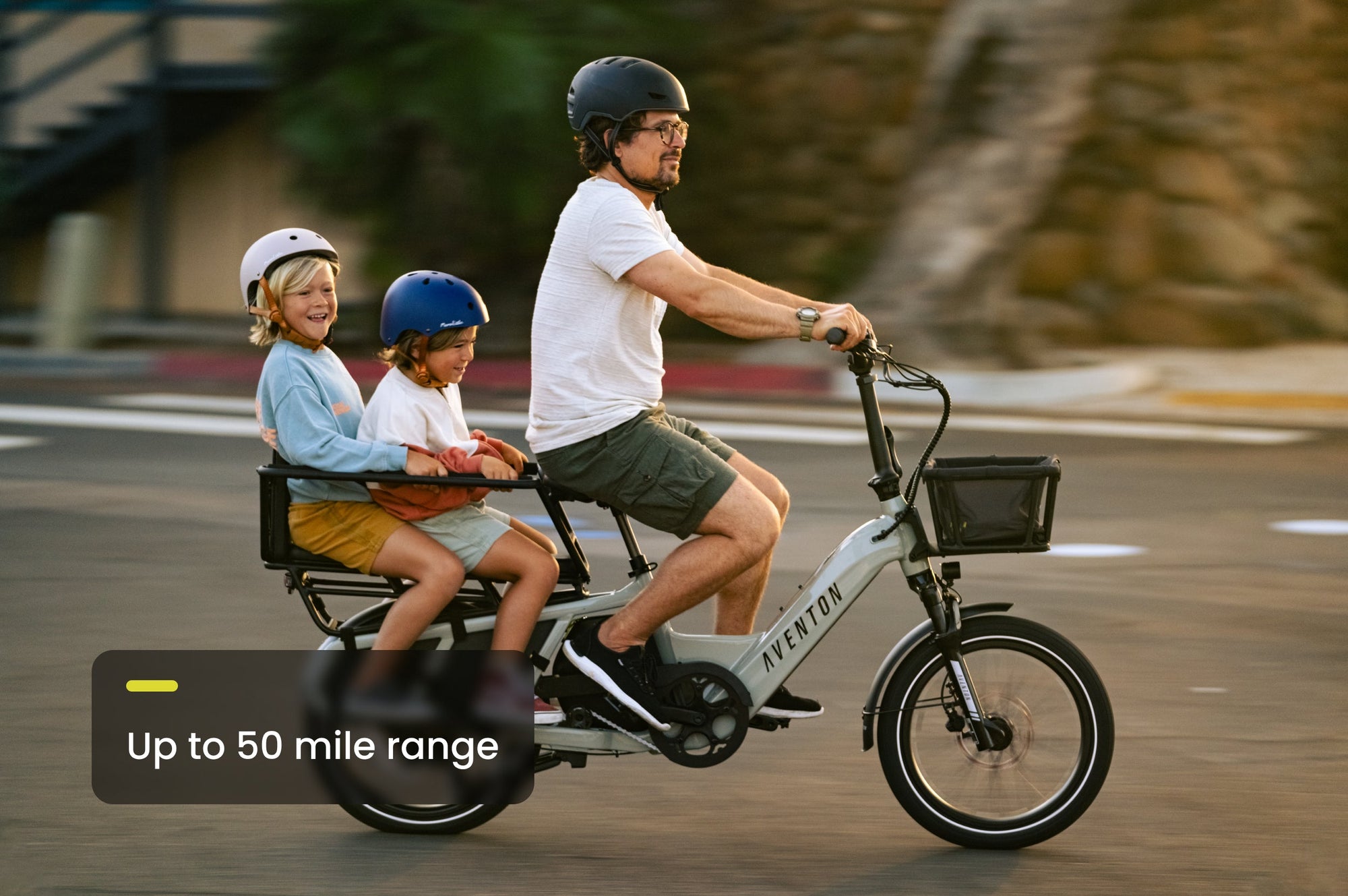 Aventon Abound Cargo E‑Bike with 750W Motor, 50‑Mile Range