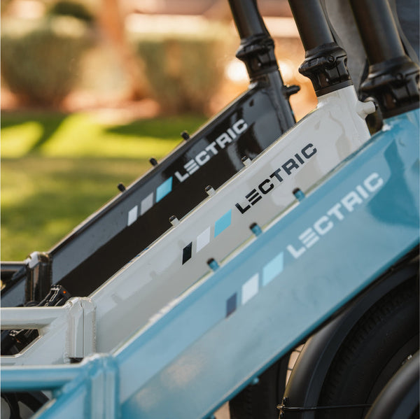 XP4 750 Electric Bike Folding Step-Thru Raindrop Blue