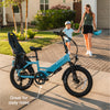 XP4 750 Electric Bike Folding Step-Thru Raindrop Blue