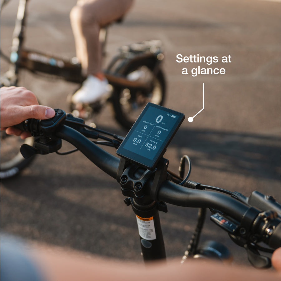 XP4 750 Electric Bike Folding Step-Thru Raindrop Blue