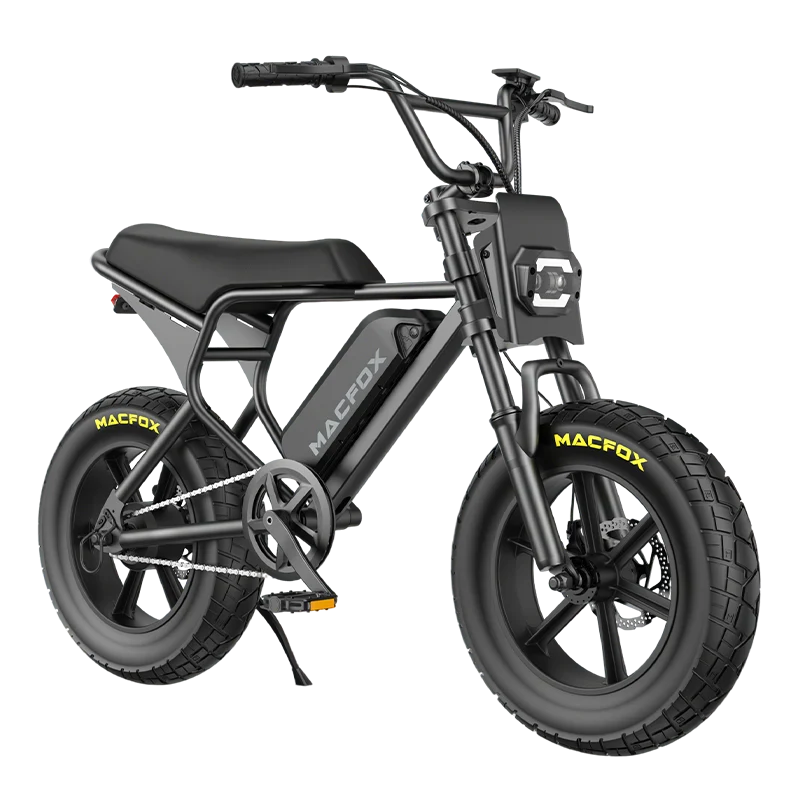 Macfox M16 Black Foldable High-Performance Electric Mountain Bike