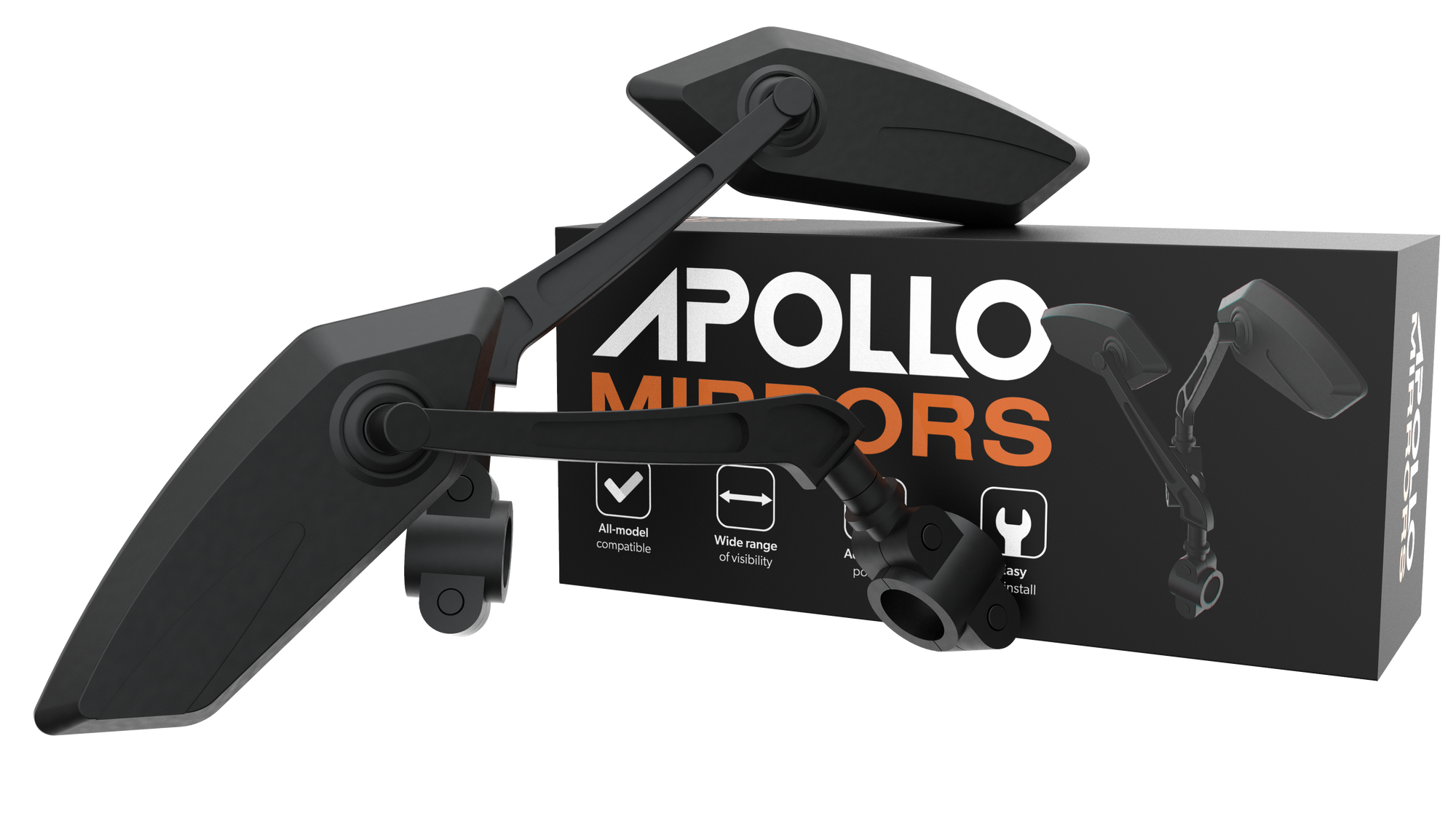 Adjustable Scooter Rear View Mirrors for Enhanced Visibility