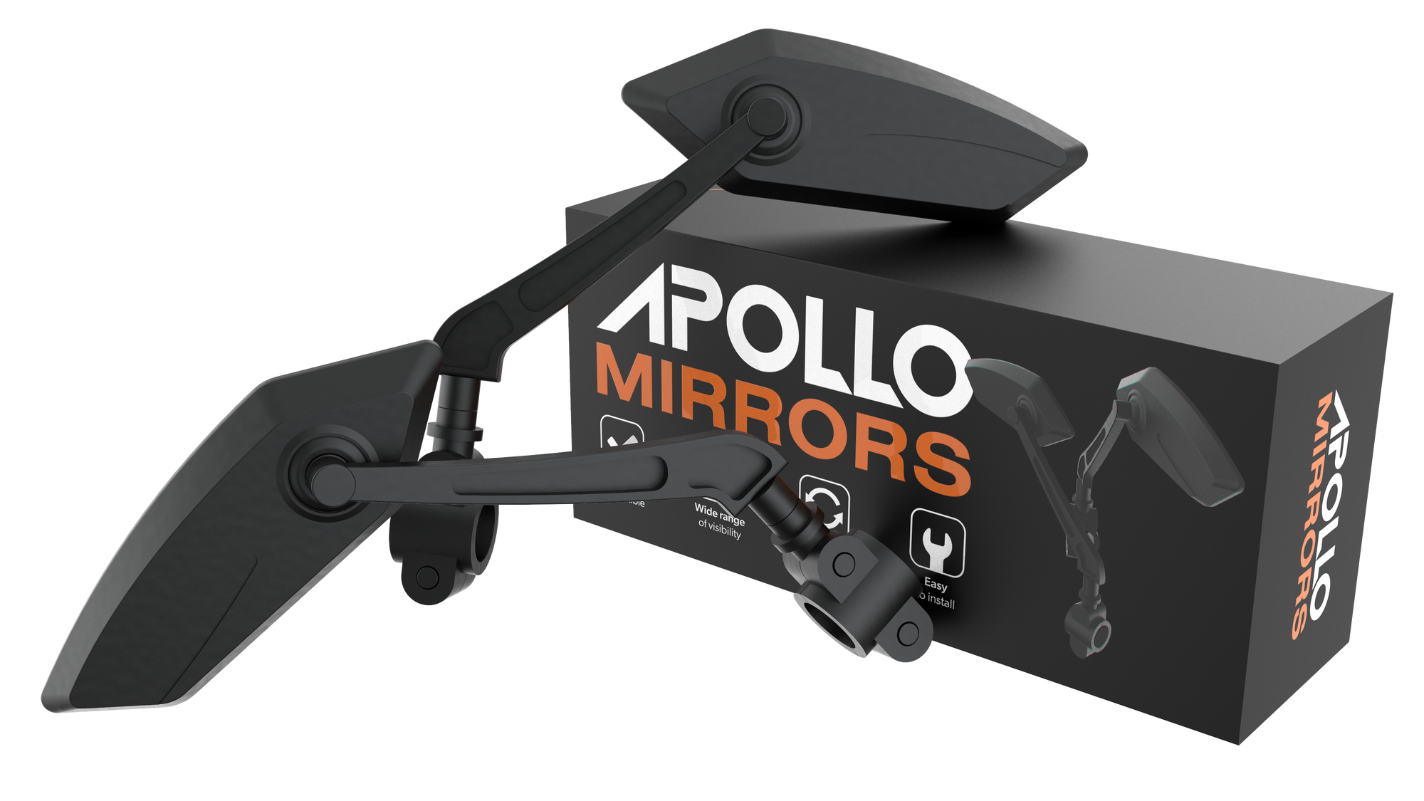 Adjustable Scooter Rear View Mirrors for Enhanced Visibility