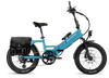 XP4 750 Electric Bike Folding Step-Thru Raindrop Blue