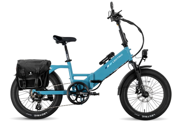 XP4 750 Electric Bike Folding Step-Thru Raindrop Blue