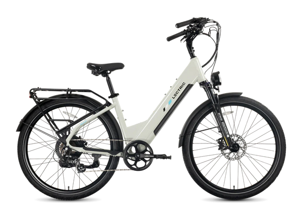 Lectric XPress2 Stratus White Cruiser eBike