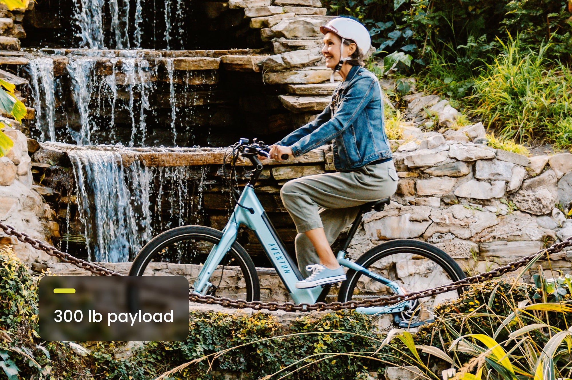 Aventon Pace 500.3 Step-Through Ghost White Electric Cruiser Bike