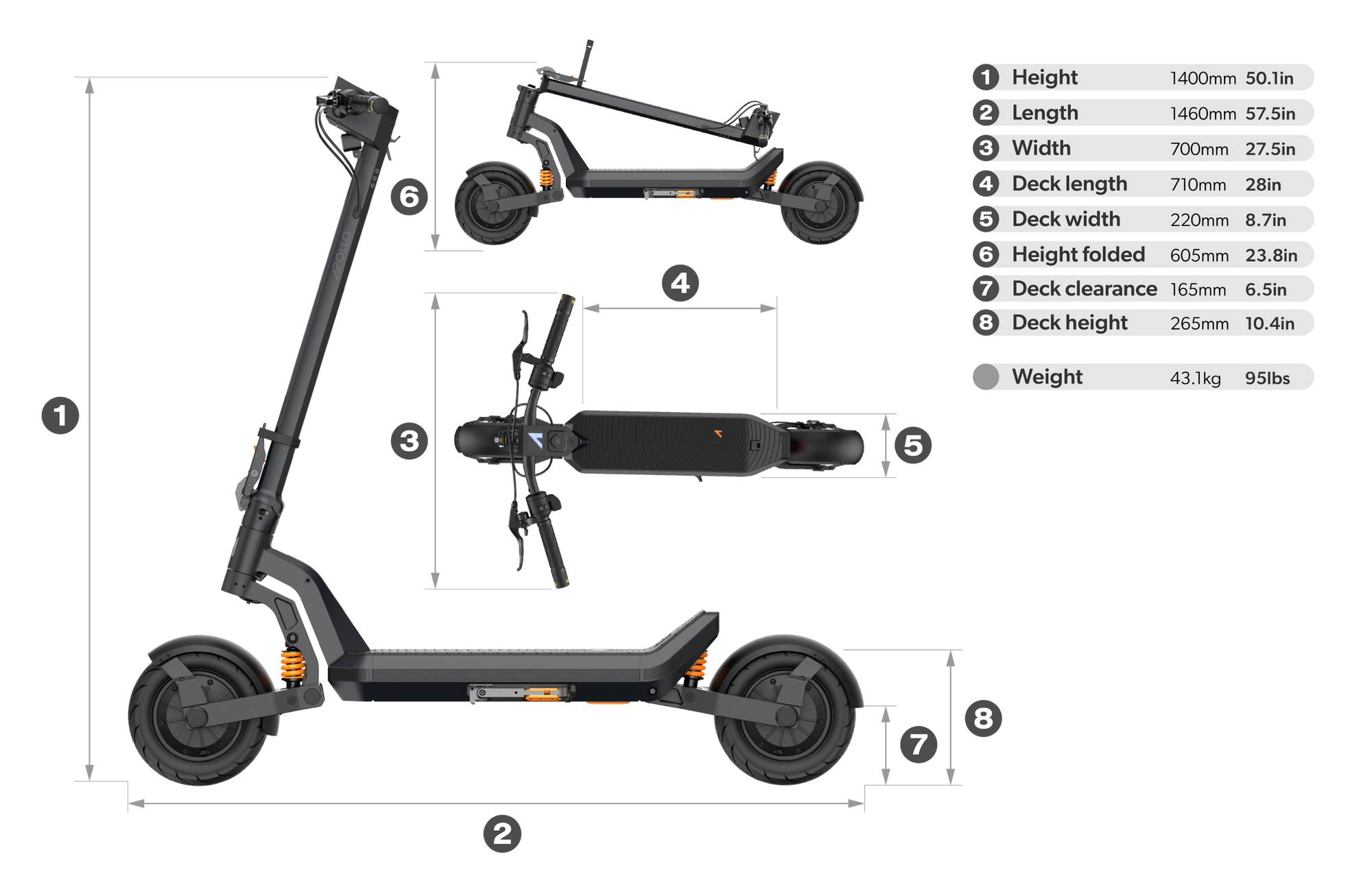 Phantom 2.0 Stellar 60V Dual Motor Electric Scooter