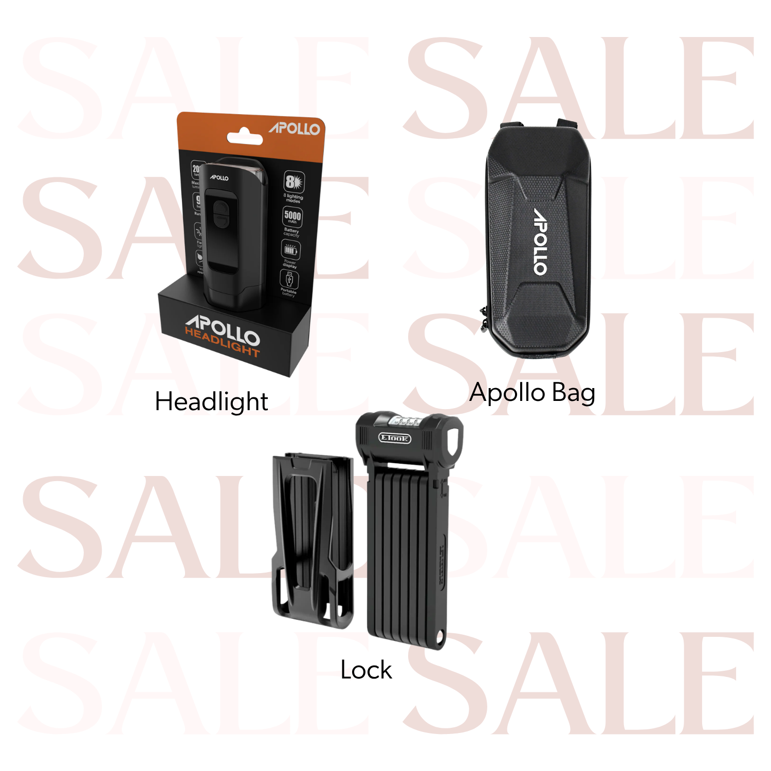 Road Warrior Electric Scooter Accessory Bundle with Storage and Lock