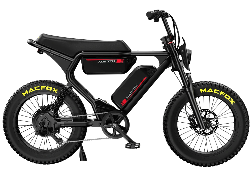 Macfox X2 1000W Brushless Electric Mountain Bike with Dual Battery