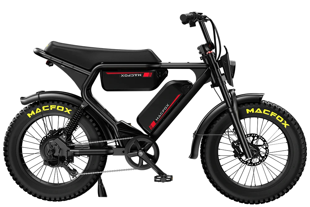 Macfox X2 1000W Brushless Electric Mountain Bike with Dual Battery