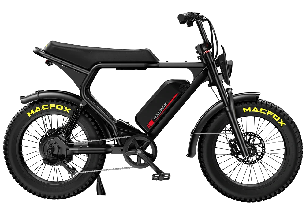 Macfox X2 1000W Brushless Electric Mountain Bike with Dual Battery