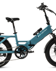 XP4 750 Electric Bike Folding Step-Thru Raindrop Blue
