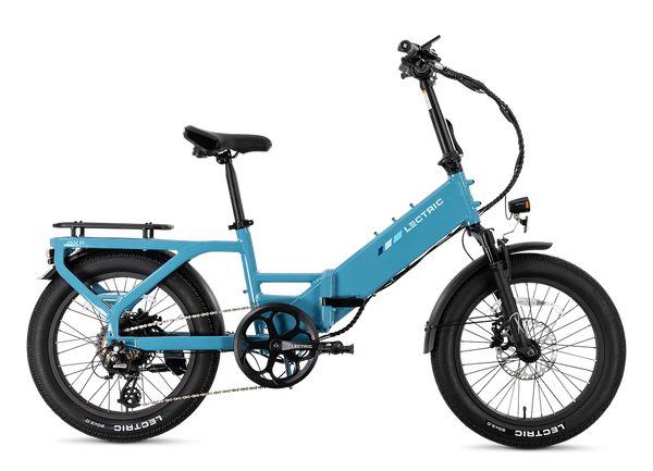 XP4 750 Electric Bike Folding Step-Thru Raindrop Blue