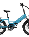 XP4 750 Electric Bike Folding Step-Thru Raindrop Blue