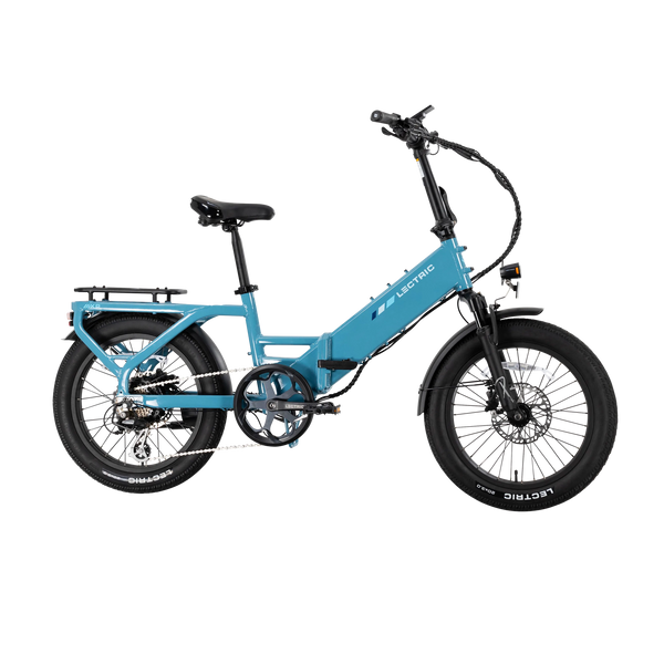 XP4 750 Electric Bike Folding Step-Thru Raindrop Blue