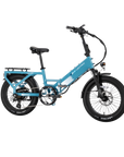 XP4 750 Electric Bike Folding Step-Thru Raindrop Blue