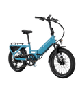 XP4 750 Electric Bike Folding Step-Thru Raindrop Blue