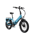 XP4 750 Electric Bike Folding Step-Thru Raindrop Blue