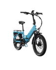 XP4 750 Electric Bike Folding Step-Thru Raindrop Blue