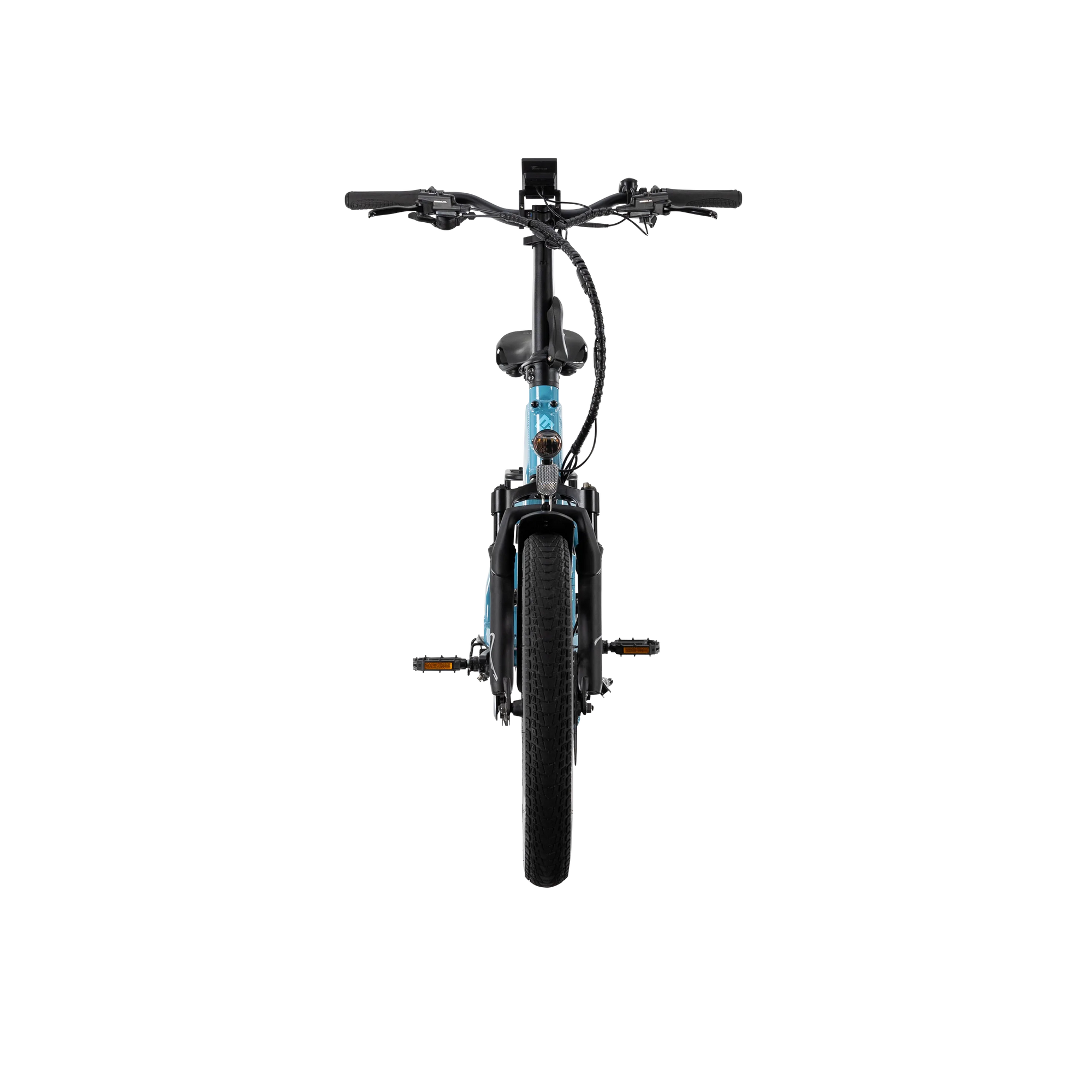 XP4 750 Electric Bike Folding Step-Thru Raindrop Blue