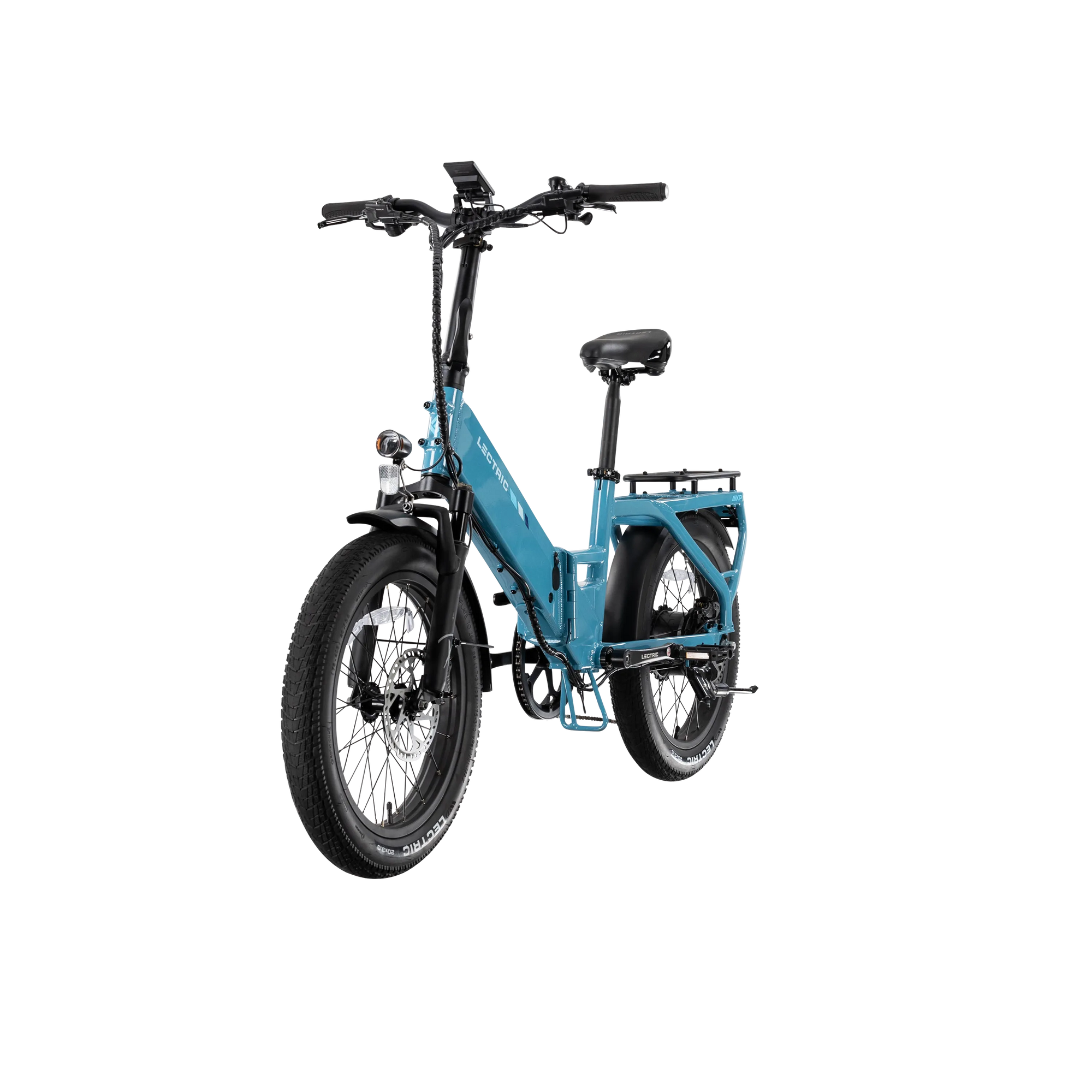 XP4 750 Electric Bike Folding Step-Thru Raindrop Blue