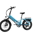 XP4 750 Electric Bike Folding Step-Thru Raindrop Blue