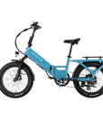 XP4 750 Electric Bike Folding Step-Thru Raindrop Blue