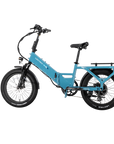 XP4 750 Electric Bike Folding Step-Thru Raindrop Blue