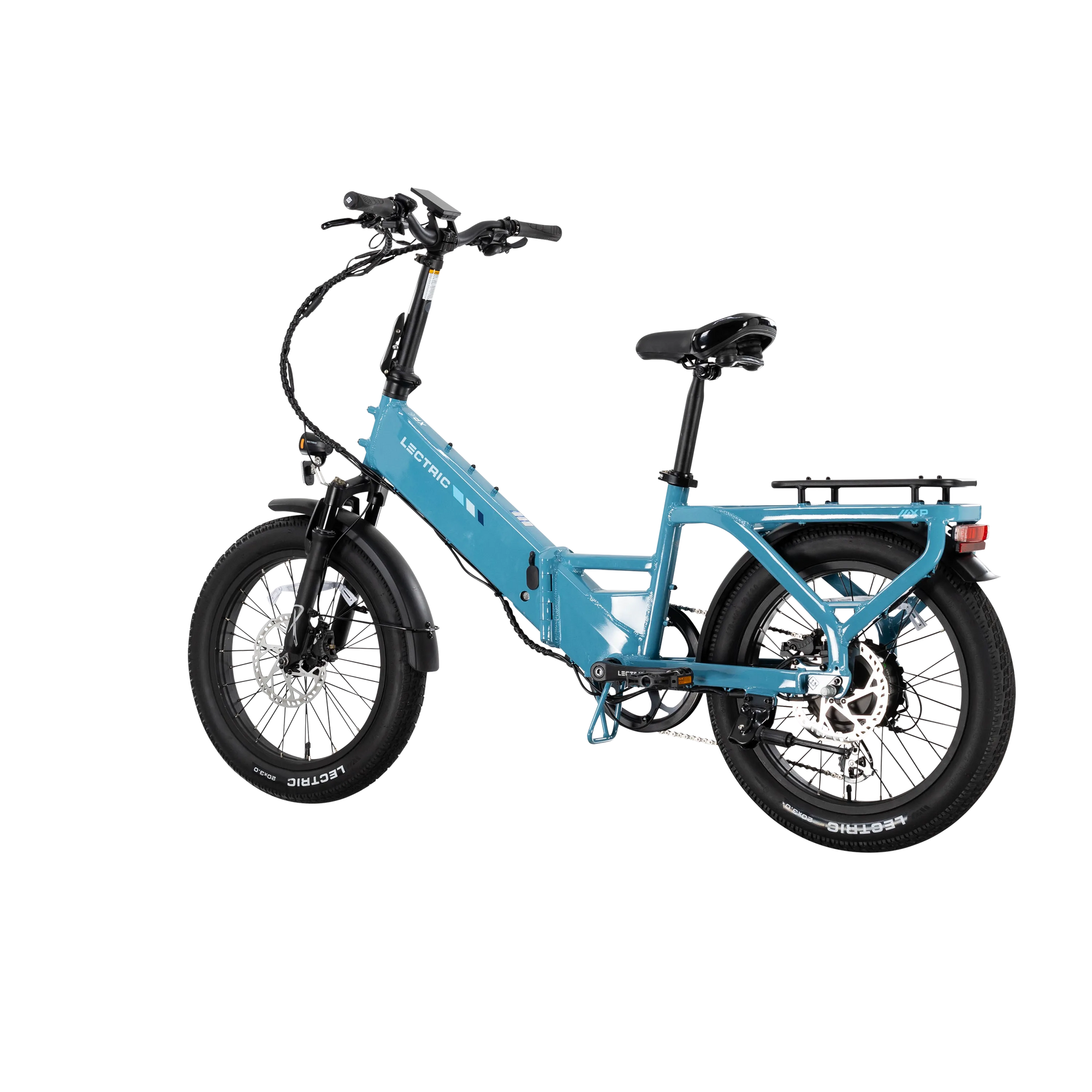 XP4 750 Electric Bike Folding Step-Thru Raindrop Blue