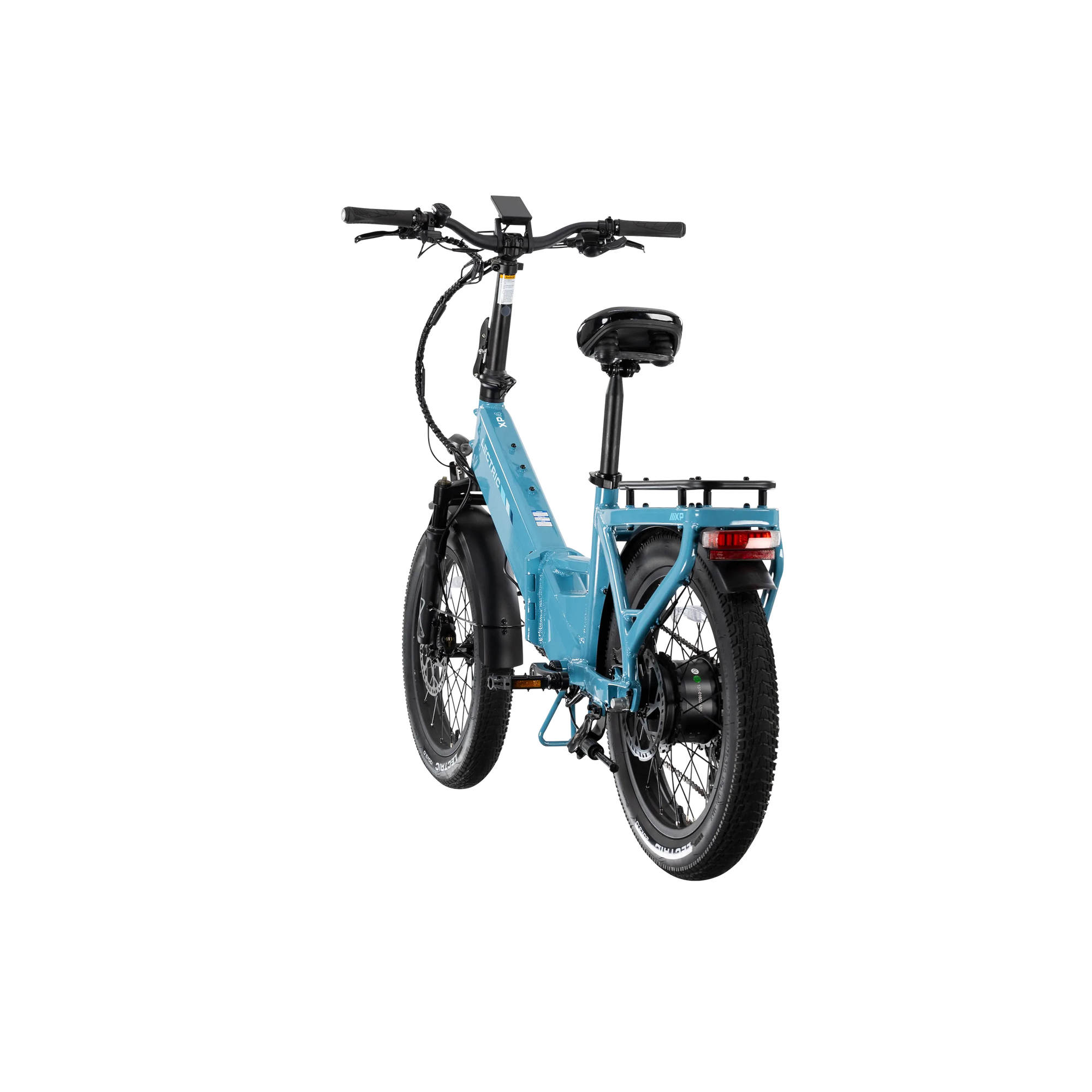 XP4 750 Electric Bike Folding Step-Thru Raindrop Blue