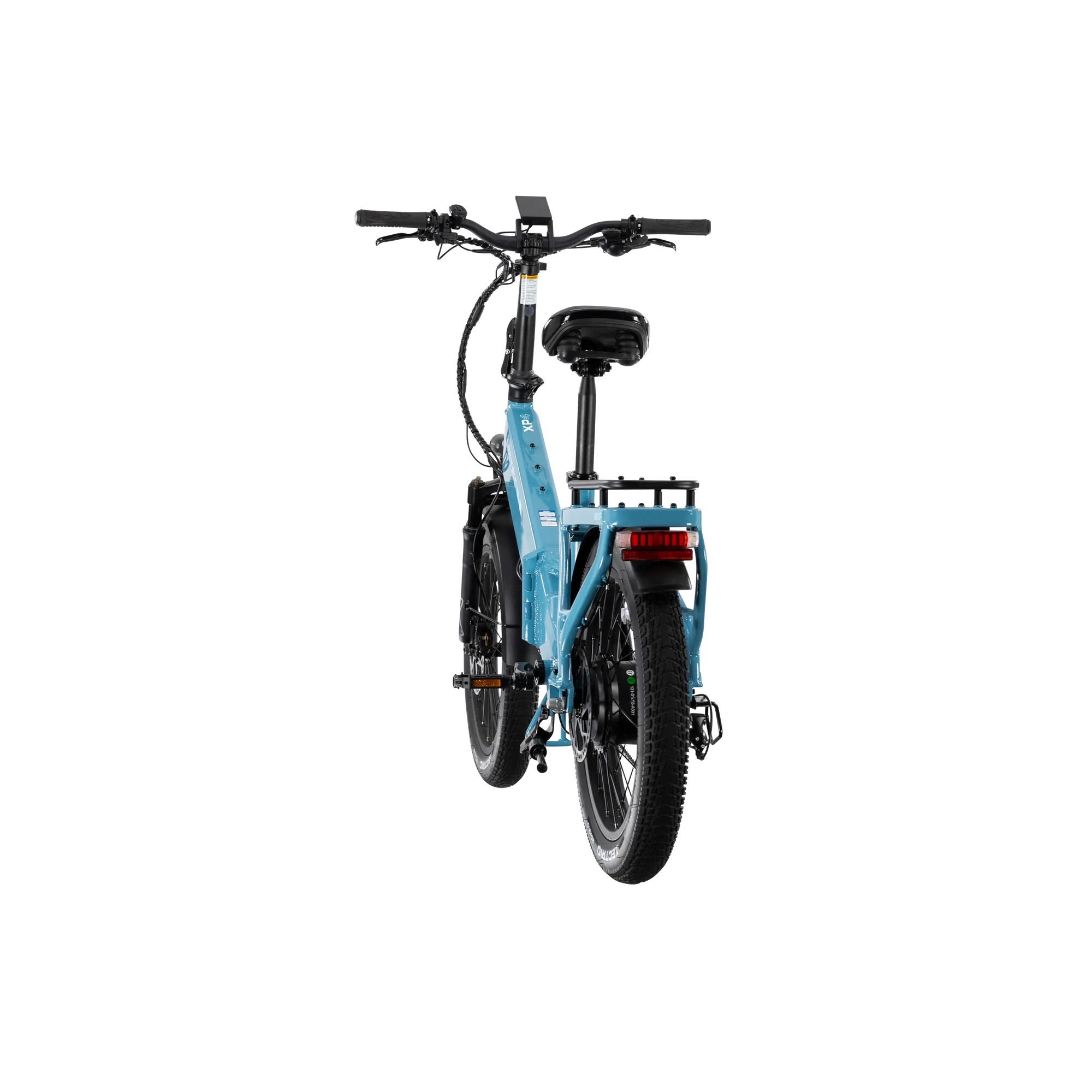 XP4 750 Electric Bike Folding Step-Thru Raindrop Blue