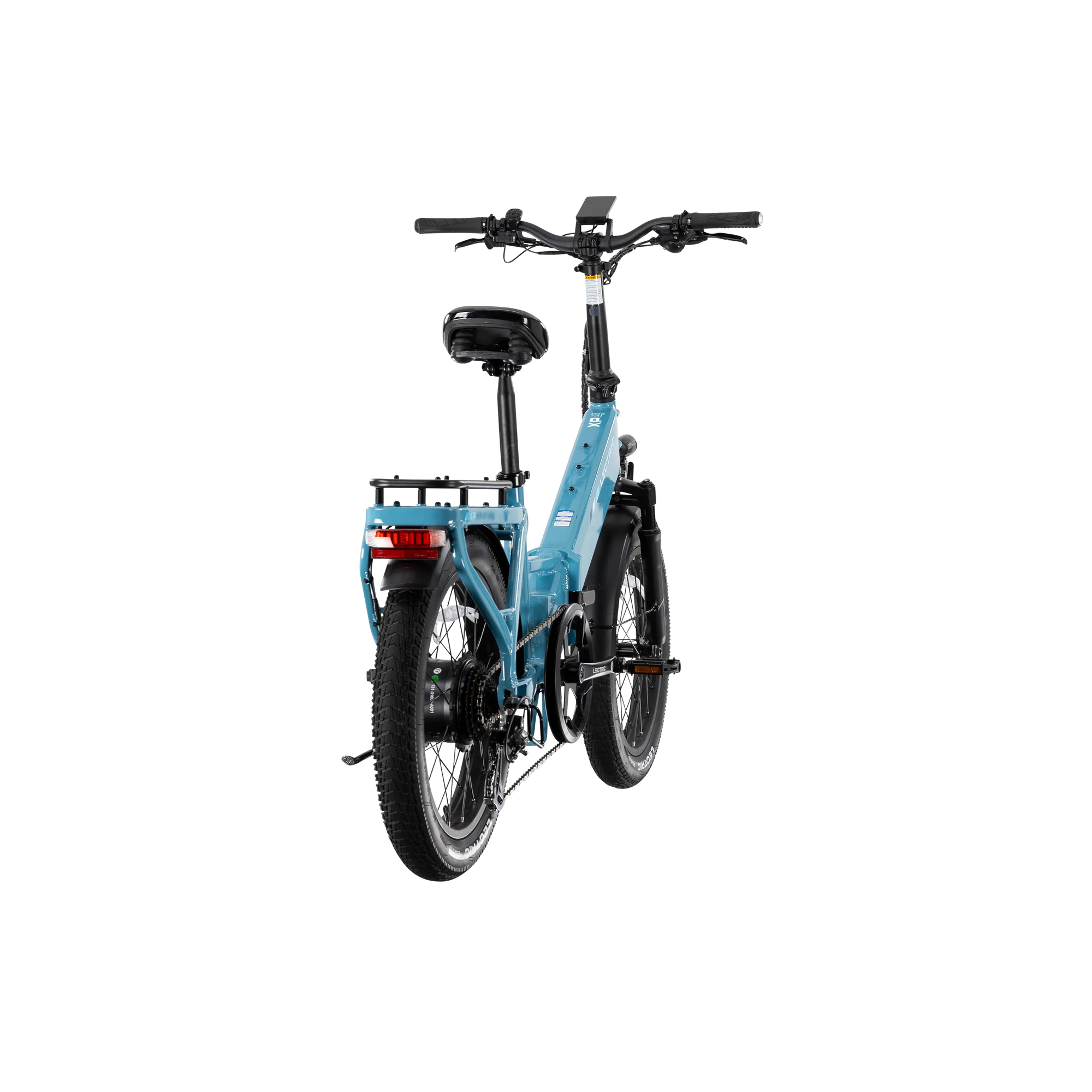 XP4 750 Electric Bike Folding Step-Thru Raindrop Blue